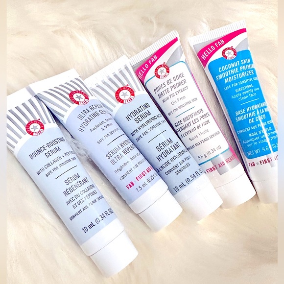 [NEW 5PC] FIRST AID🌟🔝RATED SKINCARE DISCOVERY KIT Deluxe Minis: Serums/Primers - Picture 5 of 13